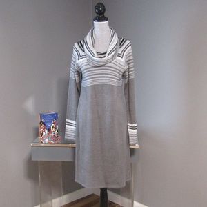 NEW By Artisan Gray Cowl Neck Sweater Dress Size M